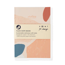 VENT NOTES A5 Recycled Notebook – Coral, Plain