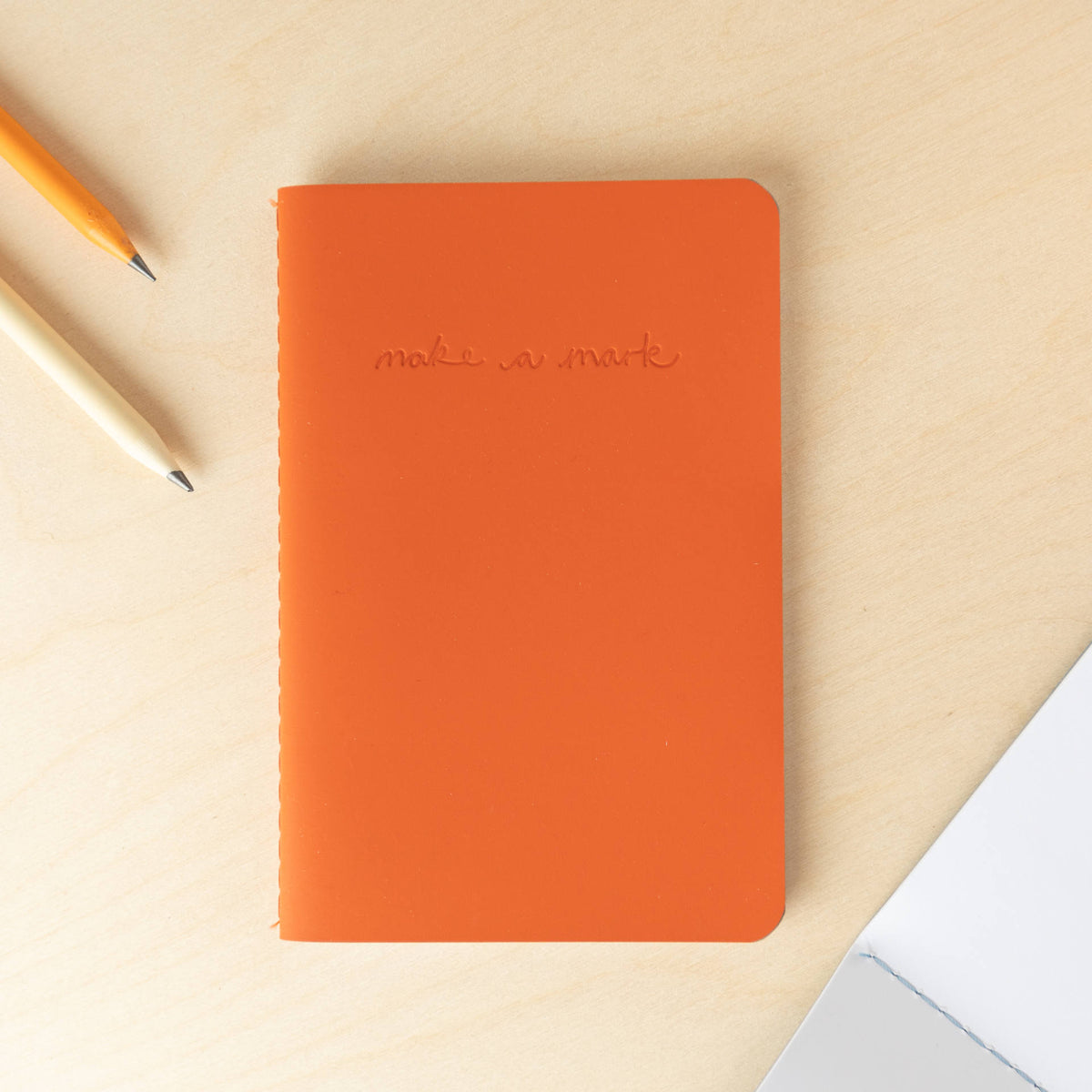 VENT Make a Mark A6 Recycled Leather Pocket Journal – Orange