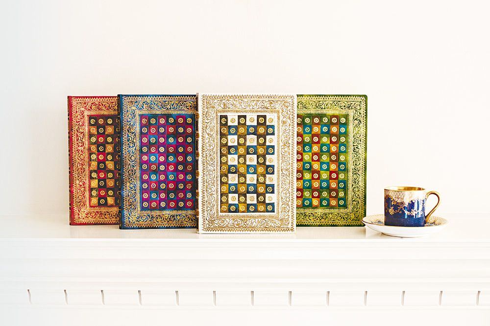 Paperblanks Verde Mini Hardback Journal – Lined, 176 Pages – design detail