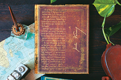 Paperblanks Verne, Around the World Manuscript Box – design detail