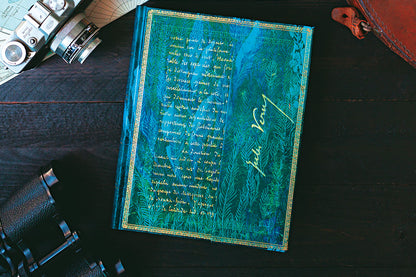 Paperblanks Verne, Twenty Thousand Leagues Mini Hardback Journal – Plain, 176 Pages – design detail