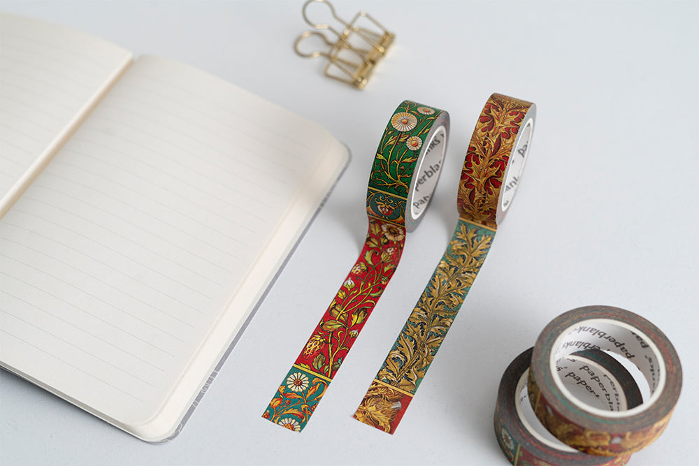 Paperblanks Viennese Fruit/Wild Thistle Washi Tape – Pack of 2 – design detail