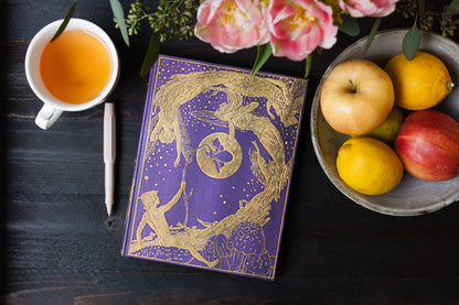 Paperblanks Violet Fairy A6 Cahier Notebook – Dot Grid – design detail
