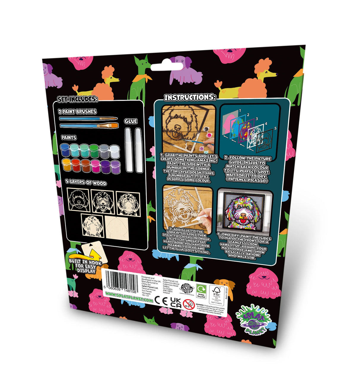 Doodle Dog Wooden Art Craft Kit