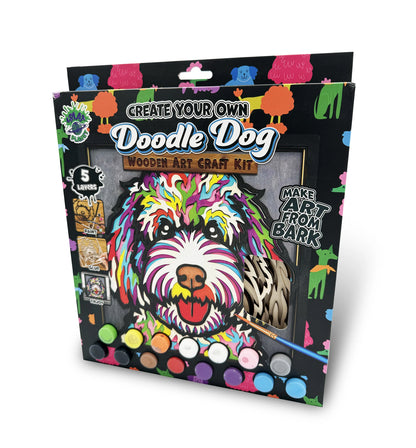 Doodle Dog Wooden Art Craft Kit