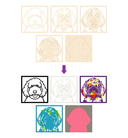 Doodle Dog Wooden Art Craft Kit