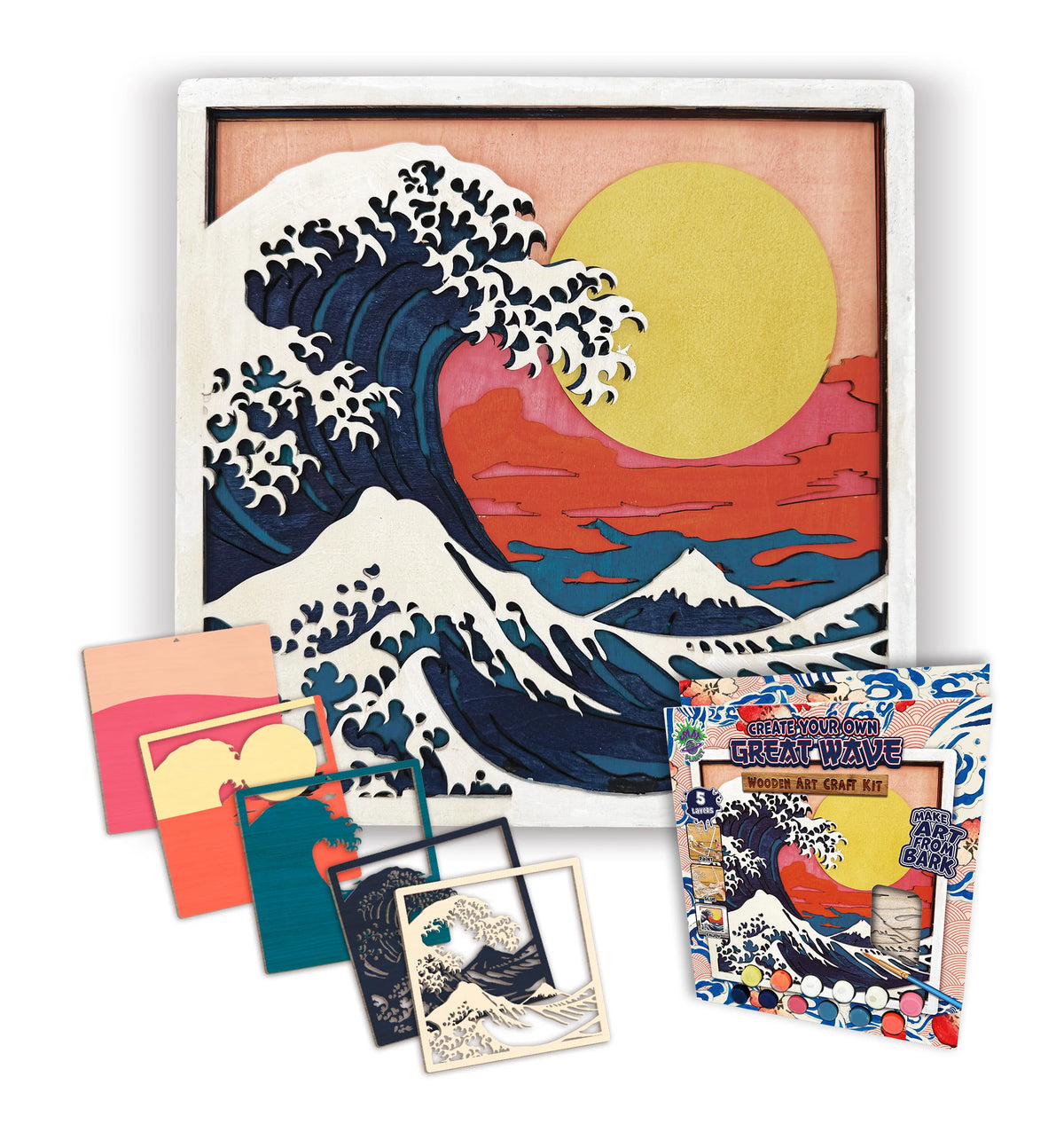 Great Wave Wooden Art Craft Kit