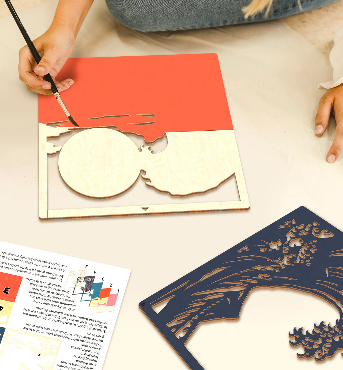 Great Wave Wooden Art Craft Kit