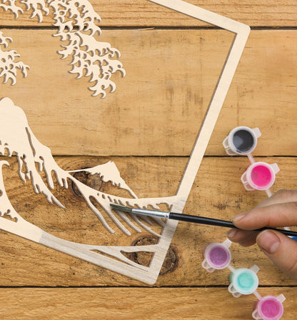 Great Wave Wooden Art Craft Kit