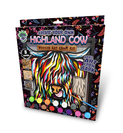 Highland Cow Wooden Art Craft Kit