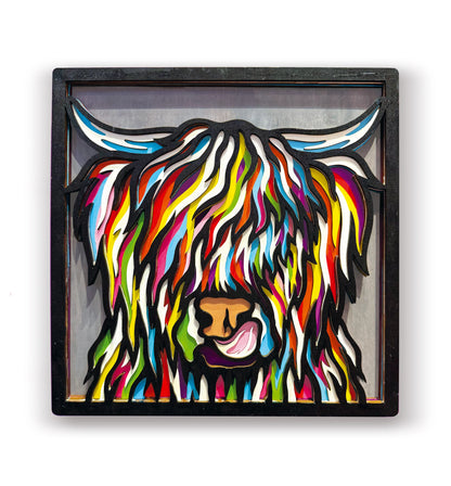 Highland Cow Wooden Art Craft Kit