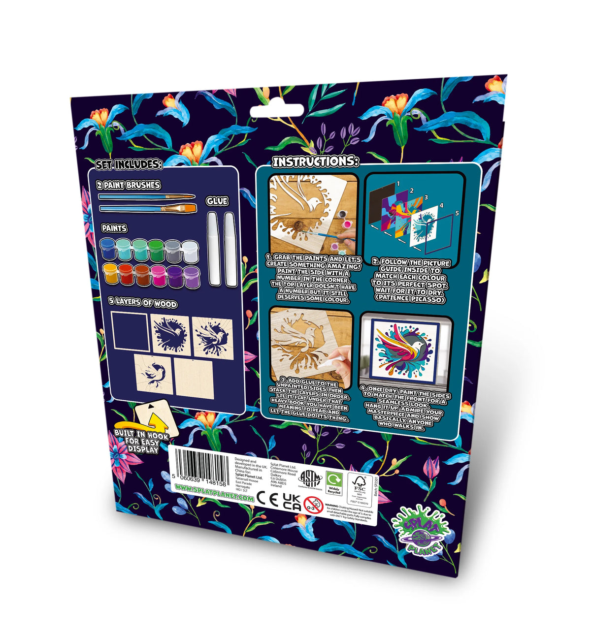 Hummingbird Wooden Art Craft Kit
