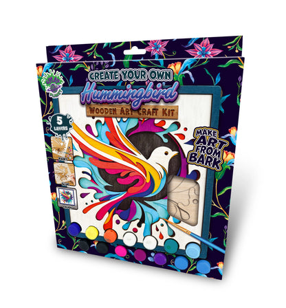 Hummingbird Wooden Art Craft Kit