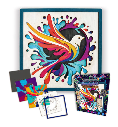 Hummingbird Wooden Art Craft Kit