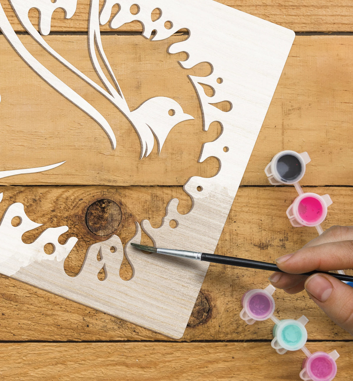 Hummingbird Wooden Art Craft Kit