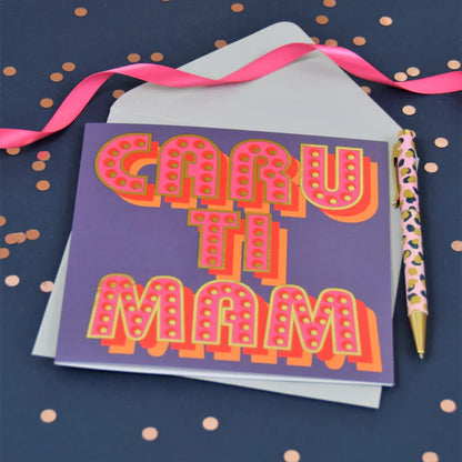 Welsh Mother's Day Card - Caru Ti Mam
