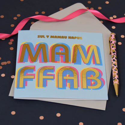 Welsh Mother's Day Card - Mam Ffab
