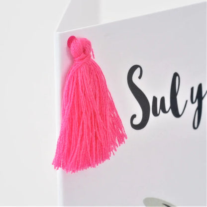 Welsh Mother's Day Card - Sul y Mamau Hapus, Mothering Sunday, Tassel Embellished