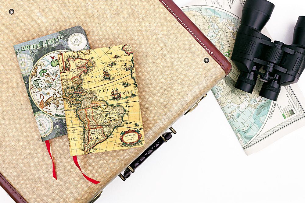Paperblanks Western Hemisphere Midi Hardback Journal – Lined, 176 Pages – design detail