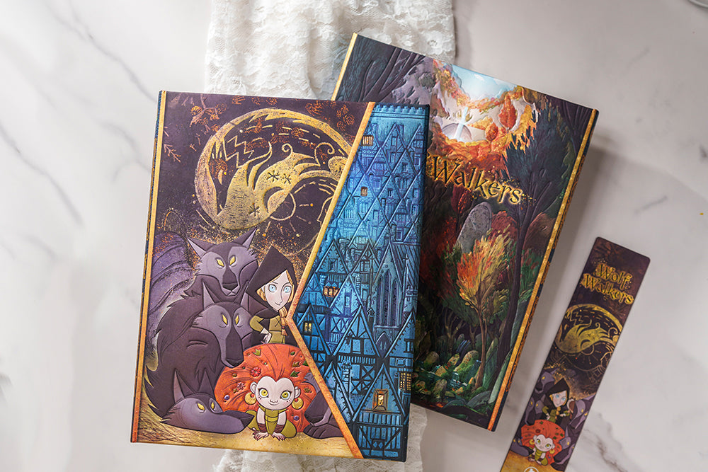 Paperblanks WolfWalkers Ultra Hardback Journal – Lined, 144 Pages – design detail