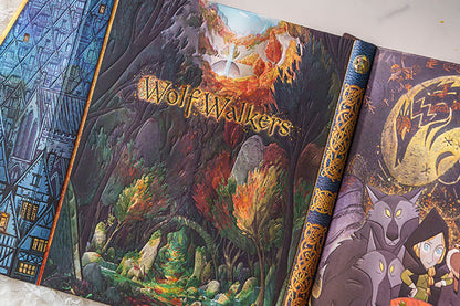 Paperblanks WolfWalkers Ultra Hardback Journal – Plain, 144 Pages – design detail