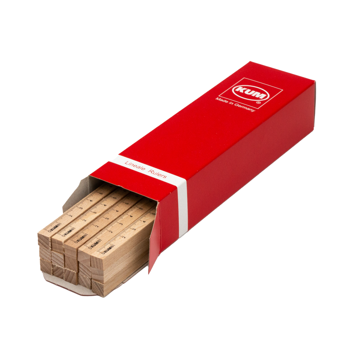 KUM Square Wood Ruler – 15cm