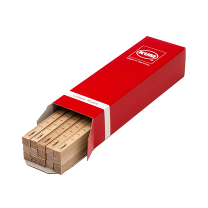 KUM Square Wood Ruler – 15cm
