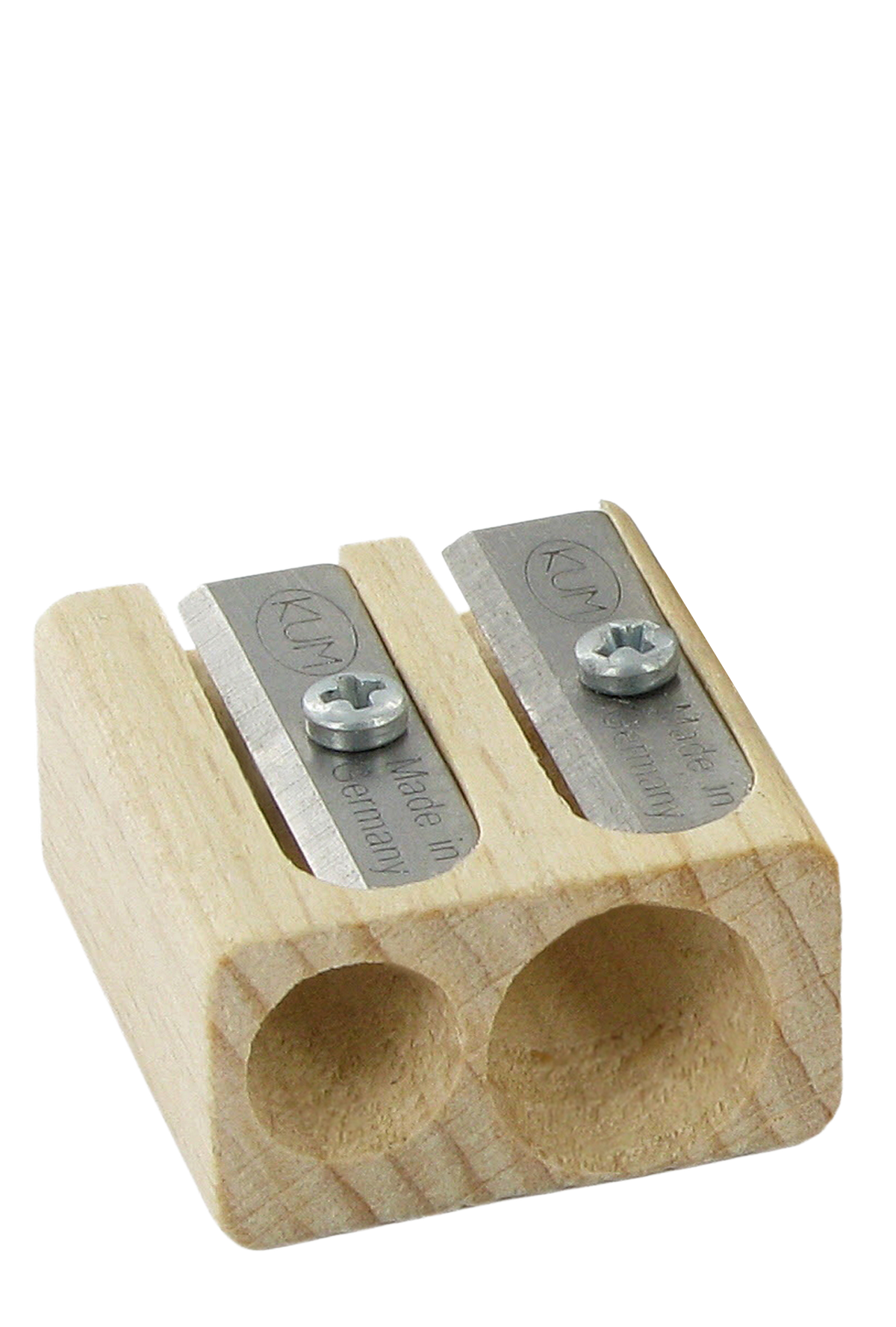 KUM Wood 2 Double Beech Wood Block Sharpener