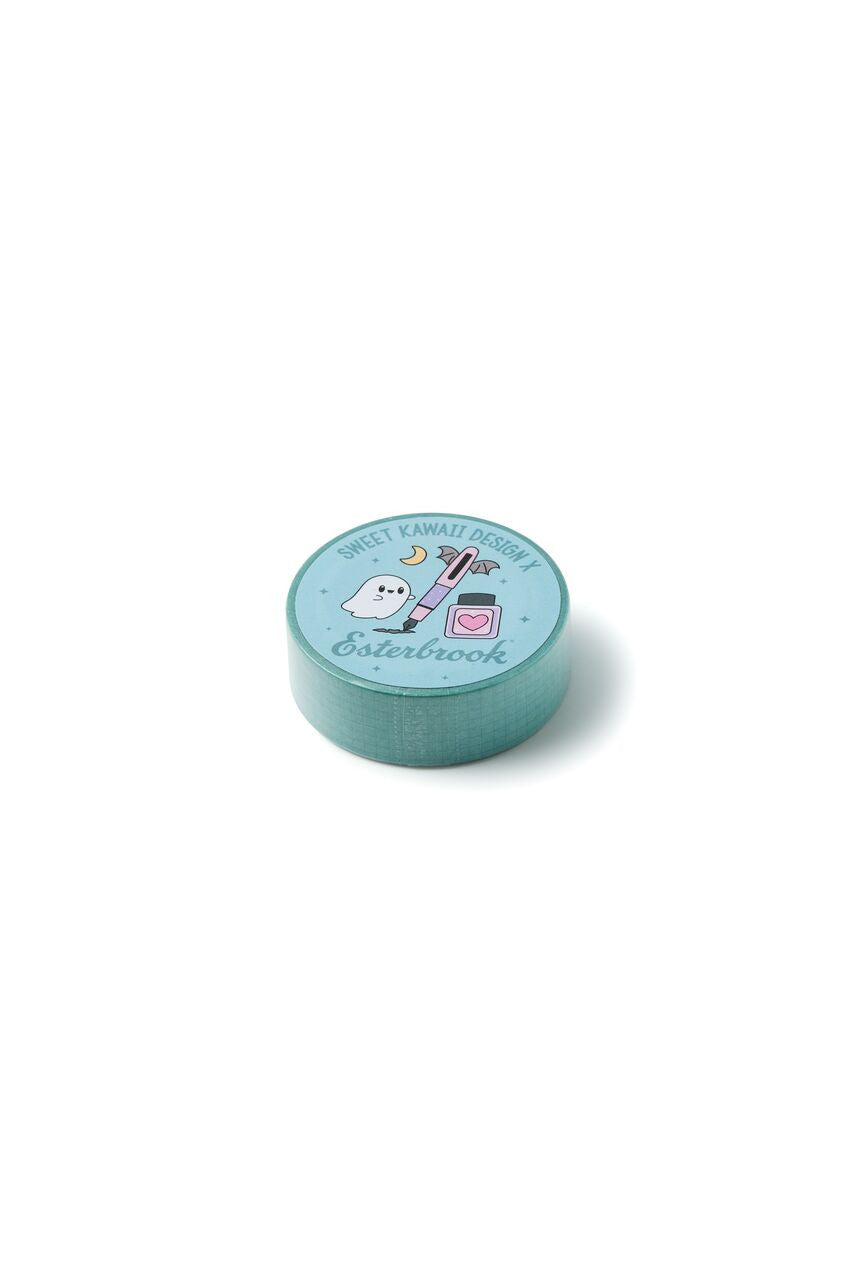 Esterbrook Ghosty Grid mint washi tape