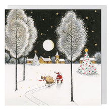 Santa's Sleigh Charity Christmas Card 6 Pack