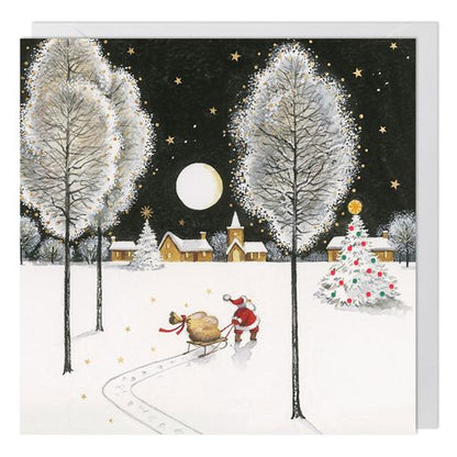 Santa's Sleigh Charity Christmas Card 6 Pack