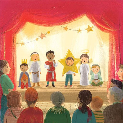 School Nativity Charity Christmas Card 6 Pack