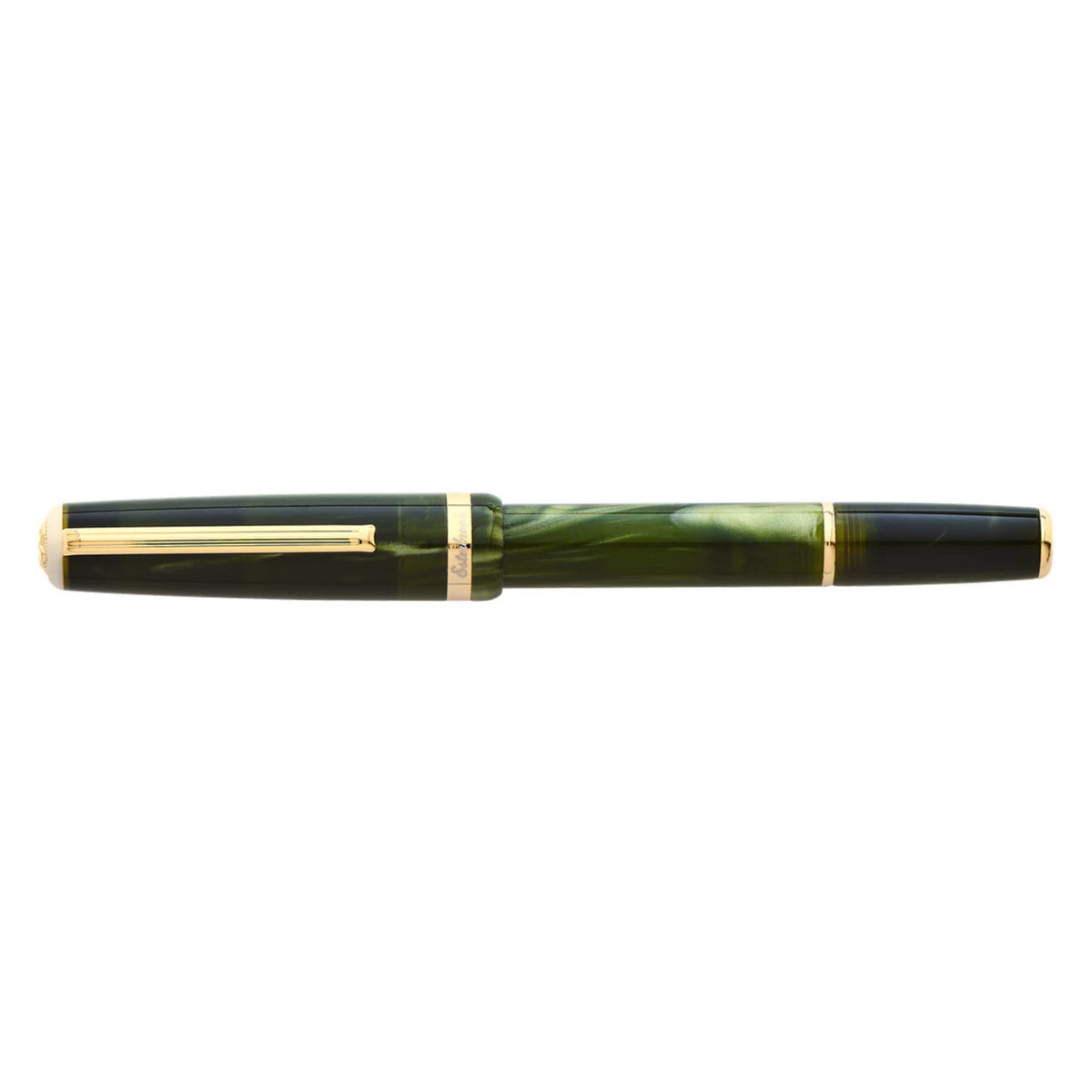 Esterbrook JR Pocket fountain pen in Palm Green with gold trim