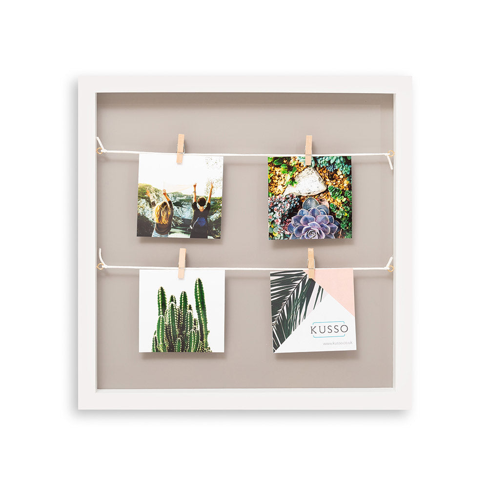 Kenro Clothesline Photo Display 4-photo square
