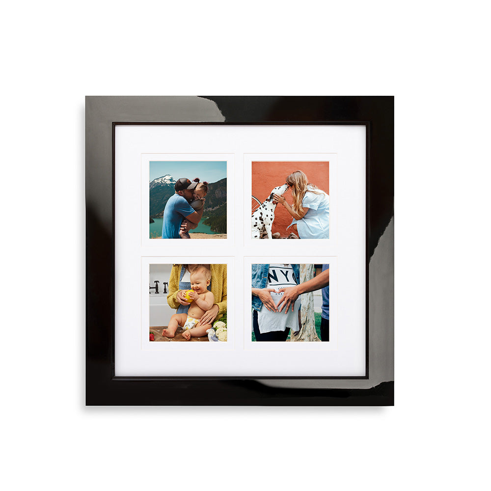 Kenro Rocco High Gloss 4-photo frame Black