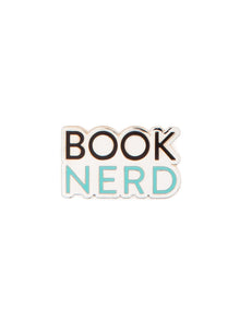 Out of Print Book Nerd enamel pin