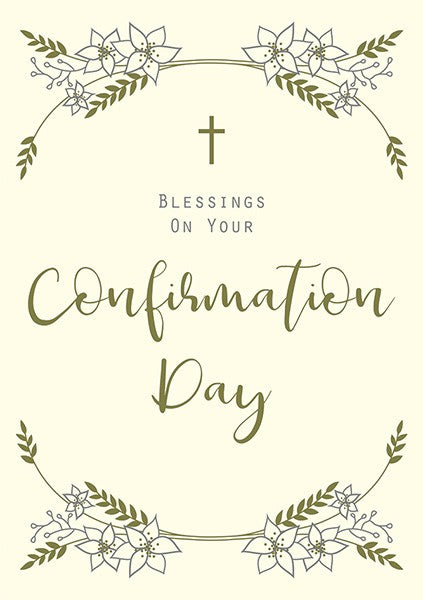Blessings on your Confiration Card