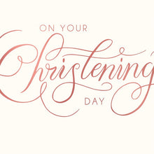 On your Christening Day Card