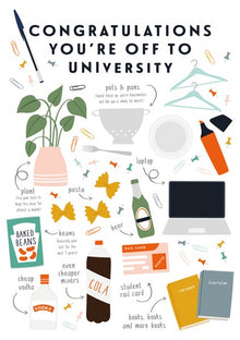 You'Re Off to University! Card