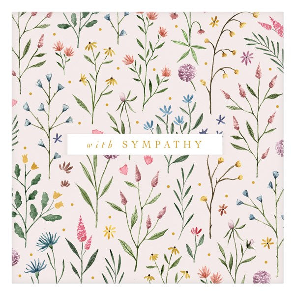 Floral Sympathy Card