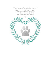 Pet Sympathy Card