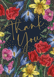 Floral Thank You Card