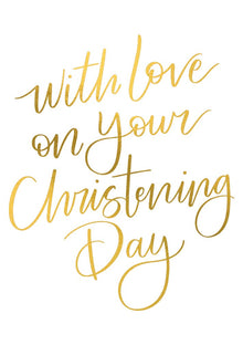 With Love on your Christening Day Card