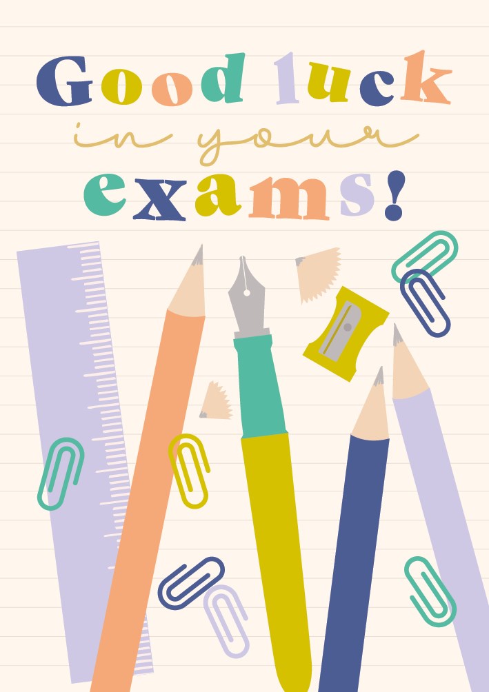 Good Luck in your Exams Card (AF335)