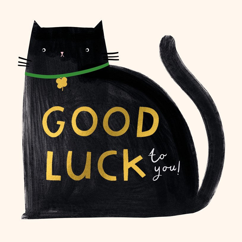Good Luck Cat Card