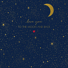 Moon and Back (Large Valentine's Day Card)
