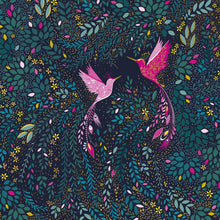 Two Long Tailed Swallows Large Card