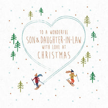 Son & Daughter in Law Skaters Christmas Card