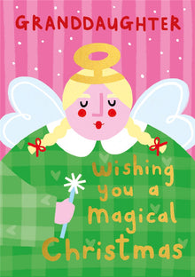 Granddaughter Angel Christmas Card