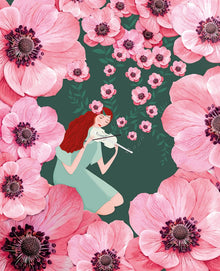 Violin Flowers Agnes Card